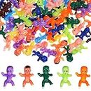Toddmomy 100pcs Mini Plastic Babies Tiny Baby Figurines for Baby Shower Ice Cube Game Cake Dolls Babies Party Decorations