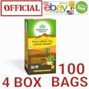 Lemon Ginger Tea EXP.6/2025 Organic India 4 BOX 100 BAGS USA OFFICIALLY