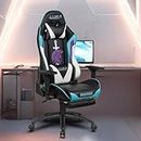Dr Luxur Overpower Gaming Chair for Gaming, Home Office and Study- Perfect for Work from Home with Lumbar Support, 4D Armrest, Footrest and 180 Degree Recline & Multi Locking Position Overpower Steel