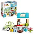 LEGO Duplo Town Family House On Wheels 10986 Building Toy Set (31 Pieces), Multi Color