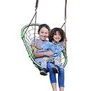 Swurfer Tree Swing – Swing Chair, Tree Swings for Kids and Adults Outdoor, Weather Resistant, Heavy Duty Metal Frame Multi-Position, Ages 4 and Up, Holds up to 400lbs