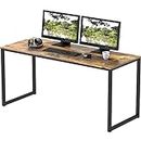 SHW Home Office Computer Desk, Rustic Brown, 48-Inch (121 cm W x 60 cm D)
