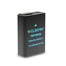 WELBORN EN-EL14 (2000 mAh) Rechargeable Battery Pack Compatible with Nikon Digital Cameras D5600 D3500 D3400 D3100 D3200 D3300 D5100 D5200 D5300 D5500 Coolpix P7000 P7100 P7200 P7700 P7800