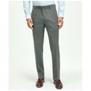 Brooks Brothers Men's Explorer Collection Classic Fit Wool Plaid Suit Pants | Grey/Blue | Size 38 30
