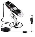 Microware USB Digital Microscope, Portable 1000x Magnification 8-LED Mini Microscope Endoscope Camera Magnifier with Stand,Compatible with Windows