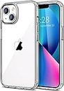 Amozo Designed for iPhone 14 Cover | Ultra Hybrid Drop and Camera Protection Back Cover Case for iPhone 14 (TPU + Polycarbonate | Crystal Transparent)