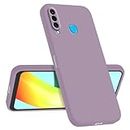 Longstong Mobile Phone Case Compatible with Huawei P30 Lite (6.15 Inches), Shockproof Personalised Slim Minimalist Design - Grass Purple