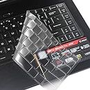 Oaky Premium Keyboard Skin for MSI GS65 GF65 WP65 WS65 GF63 P65 PS63 15.6 inch & MSI Bravo 15 15.6 inch & MSI PS42 14 inch Gaming Laptop Ultra Thin Dustproof Keyboard Skin - TPU Transparent