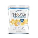 RESOURCE Nestle High Protein - Vanilla Flavour, Contains Whey Protein, 42G Protein Per 100G, Now Rich In Immunonutrients, Strengthens Muscles & Immune System - 400G Pet Jar Pack