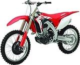 New-Ray Toys 1:6 Scale Dirt Bike Die-Cast Replica Honda CRF450R 2017 49583, Red