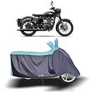 AARTRI - RE 500 New BS6 Water Resistant - UV Protection & Dust Proof Full Bike - Scooty Two Wheeler Body Cover for RE 500 (Sky Blue)