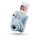 Fujifilm instax mini 12 Pastel Blue - Macchina Fotografica Istantanea, Specchietto Selfie e Modalità Close Up, Esposizione Automatica, Design Pop, Dimensioni Stampa 86 mm x 54 mm