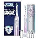 Oral-B GENIUS X LUXE Electric Toothbrush with 7 Oral-B Replacement Brush Heads and Toothbrush Case, Sakura Pink