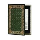 KleverCase Book Style Universal Cover Case for Kindle Paperwhite and Kindle eReaders (includes latest Paperwhite models with 6.8 inch screen)… (Ornate Green)