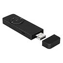 Yunseity Stick USB MP3 Player, Reproductor de Música Digital MP3 con Cordón Y Auricular, Admite Tarjeta de Memoria de Expansión de hasta 32 GB (no Incluida)(Negro)