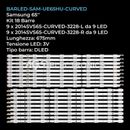 KIT 18 BARRE STRIP LED TV SAMSUNG 2014SVS65-CURVED-3228 UE65HU7200DXZT