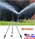 Automatic Rotating Sprinkler w/Tripod 360°Watering Nozzle for Garden Irrigation