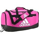 adidas Defender 4 Medium Duffel Bag, Team Shock Pink, One Size, Defender 4 Medium Duffel Bag