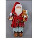 Karen Didion Milk and Cookies Santa Figurine, 17 inches