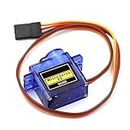 R&D Sg90 Micro Servo Motor 9g Rc Robot Helicopter Airplane Boat Controls - Blue, Pack of 2