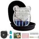 Verilux® Thumb Piano Crystal Kalimba Acrylic Mbira Finger Kalimba Musical Instrument Gifts for Kids Adult Beginners with Tuning Hammer, Study Instruction and Eva bag
