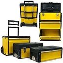 Stalwart 75-4650 Oversized Portable Tool Chest, Three Tool boxes in One