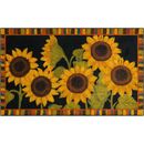 Sunflower Garden Kitchen Rug by Mohawk Home in Black (Size 30 X 50)