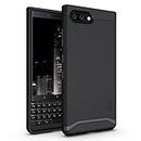 TUDIA Dual Layer Fit Compatible avec Coque Blackberry KEY2, [Merge] Robuste Double Protection Antichoc Slim Coque Housse Etui pour Blackberry Key 2 (Noir Mat)