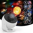 Star Projector,Flevo Galaxy Projector,with Planetarium Projector Night Light,4K Replaceable 12 HD Galaxy Discs,360 °Rotation,Timing,Mute Design for Kids Bedroom,Party,Birthday,Valentines Gift