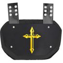 Sports Unlimited Gold Cross Football Back Plate
