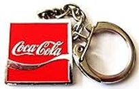Coca Cola - Schriftzug & Logo - alter Schlüsselanhänger - 24 x 24 mm