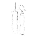 Silpada 'Balancing Act' Drop Earrings in Hammered Sterling Silver, Sterling Silver Metal Stone, no stone not known