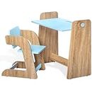 Alex Daisy Texas Height Adjustable Kids Study Table and Chair Set (Blue)