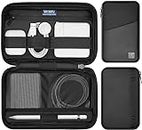 WIWU Electronics Organizer Travel Case, Travel Tech Pouch Carrying Bag for Hard Drives, Portable Handle Bag, Electronics Accessories Case for Cord Organizer, Apple Pencil, Cable, Charger,USB