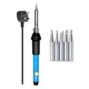 Soldering Iron Direct Plug-In Adjustable Temperature 110V/220V With 5 Iron Heads
