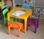 Kindertisch gelb Farbe Kunststoff - DS5605 - verpackt - nur Tisch!!