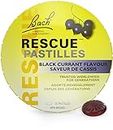 Rescue Remedy Bach RESCUE PASTILLES, Black Currant Flavour, Lozenges, Natural Flower Essence, Vegetarian, Gluten and Sugar-Free, 35 Count (Pack of 1)