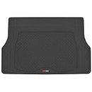 Motor Trend Heavy Duty Rubber Cargo Mat Trunk Liner for Car SUV Auto (Black) - Odorless All Weather