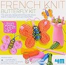 4M Toysmith, French Knit Butterfly Kit from Little Craft Kids, Art & Crafts DIY Kit, for Boys & Girls Ages 8+