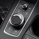 HAILWH Bling Accessories Central Control Multimedia knob Fit for Cadillac CT5/XT4/XT5/XT6 Automotive Interior Refit (Carbon Fiber Texture)
