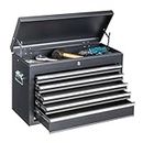 Winado 24" Portable Tool Box, 5 Drawers & Top Storage Tray Tool Box with Drawers, Lockable Metal Tool Chest Cabinet for Garage, Warehouse, Repair Shop & Home