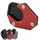 Easygo Compatible With CRF250L CRF 250 L Rally 2017-2020 Motorcycle CNC Kickstand Kick Side Stand Foot Extension Enlarger Plate Pad (Red)