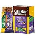CaliBar 20g Protein Bar - Almond Choco + Banana Binge Crispy Bar (Combo Pack of 6) Assorted Pack, No Added Sugar, Gluten-Free, 5g Fiber, No Preservatives, Delicious Taste & 100% Veg. | Guilt-Free snacking for High Protein diets, Sustained Energy, Fitness & Immunity (65g x 6 Bars)