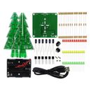 3D LED Flashing  Christmas Tree Circuit Kit Glitter Electronic Sets NEW