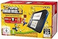 Console Nintendo 2DS - noire & bleue + New Super Mario Bros. 2