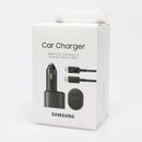 Original New Samsung 45W 2 Ports Super Fast Charging Dual Car Charger with Cable