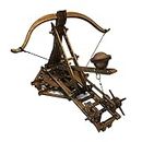 YAQUMW Adjustable Crossbow Siege Ancient Chariot Catapult Machinery Stone Thrower Dated Slingshot 3D DIY Model Kits Trebuchet Gift - Antique Wooden Puzzle