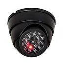 DRODRM Dummy Fake Security CCTV Dome Camera with Flashing Red LED Light for Indoor and Outdoor Use (1)