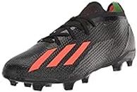 adidas Unisex-Adult X Speedportal.2 Firm Ground Soccer Shoe, Black/Solar Red/Solar Green, 10 Women/11 Men