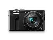 Panasonic, fotocamera Lumix DMC-TZ81EG-K High-End Travelzoom, zoom Leica 30x, video 4K/25p, mirino con sensore per occhi, 7,6 cm/3", LCD Touch, messa a fuoco manuale